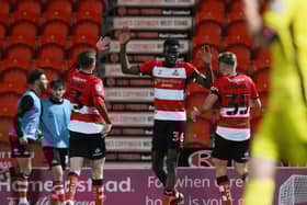 Ma Faal celebrates his goal.