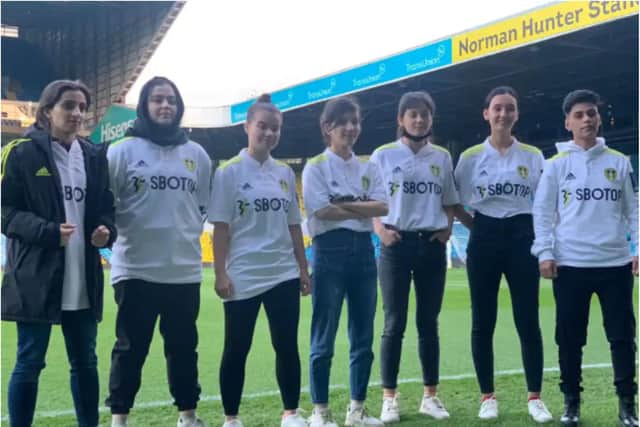 The young women footballers were rescued from Kabul by Leeds United's chairman and owner.