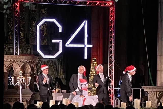 G4 wowed the crowds with a festive concert at Doncaster Minster. (Photo: Doncaster Minster).