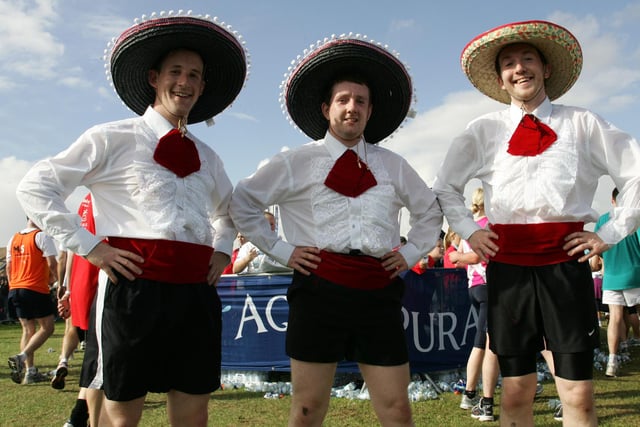 All dressed up for the 2006 Great North Run.