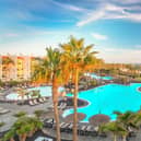 The Barceló Fuerteventura Mar's main pool and bar area