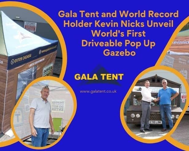 Worlds First Driveable Pop up Gazebo
