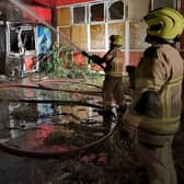 Fire crews were called out to the former Danum School again last night.