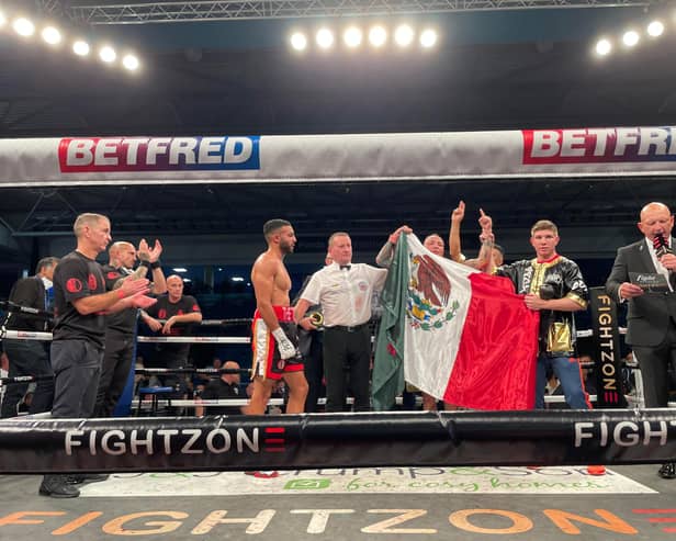 Anthony Tomlinson missed out on the vacant IBO inter-continental welterweight title.