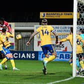 Mo Faal was involved in Rovers' disallowed goal. Picture: Howard Roe/AHPIX LTD