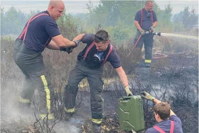 Fire crews spent weeks tackling a blaze on Hatfield Moors
