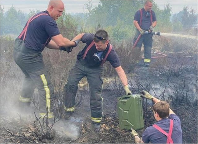 Fire crews spent weeks tackling a blaze on Hatfield Moors