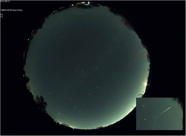 The fireball was seen at numerous locations across Britain. (Photo: Alan S/UKMON).