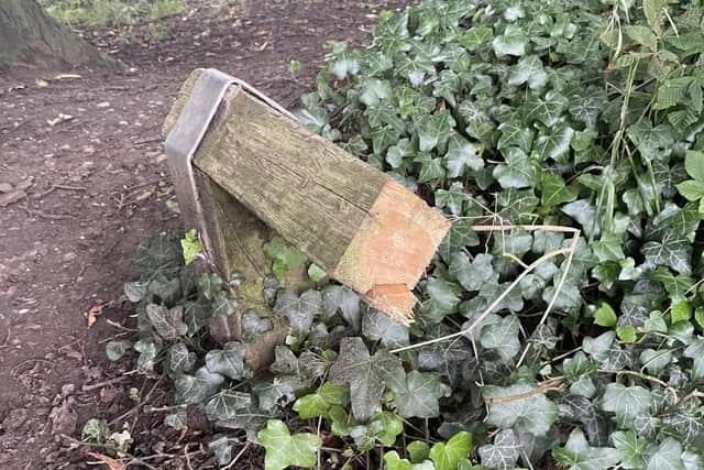 Thieves have stolen wooden fencing from the Glass Park in Kirk Sandall. (Photo: Glass Park, Kirk Sandall)
