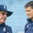 BIG DECISIONS: Yorkshire director of cricket Martyn Moxon, right, with former England head coach, Trevor Bayliss. Picture by Allan McKenzie/SWpix.com Copyright: © SWpix.com (t/a Photography Hub Ltd)