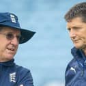 BIG DECISIONS: Yorkshire director of cricket Martyn Moxon, right, with former England head coach, Trevor Bayliss. Picture by Allan McKenzie/SWpix.com Copyright: © SWpix.com (t/a Photography Hub Ltd)
