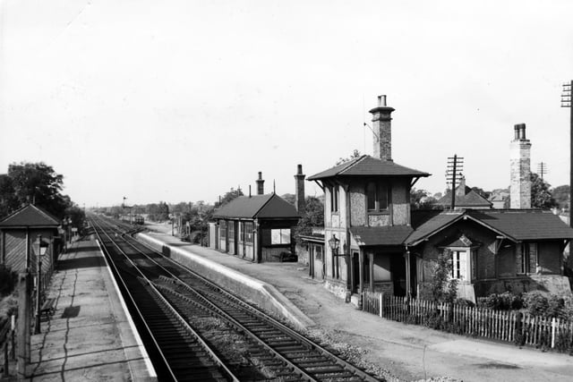 Arksey Railway Station looking north...  July 1952