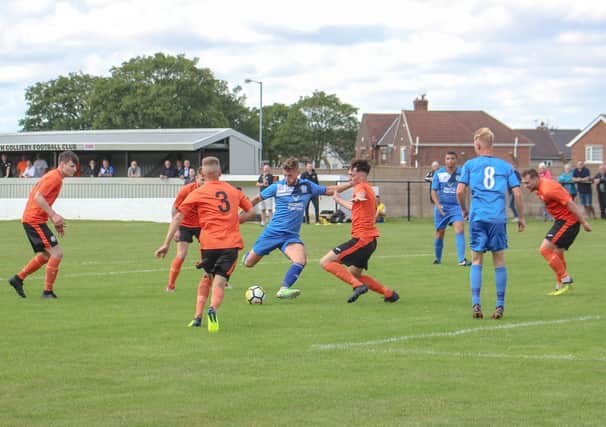 Action from Harworth Colliery's Recreational Ground.
