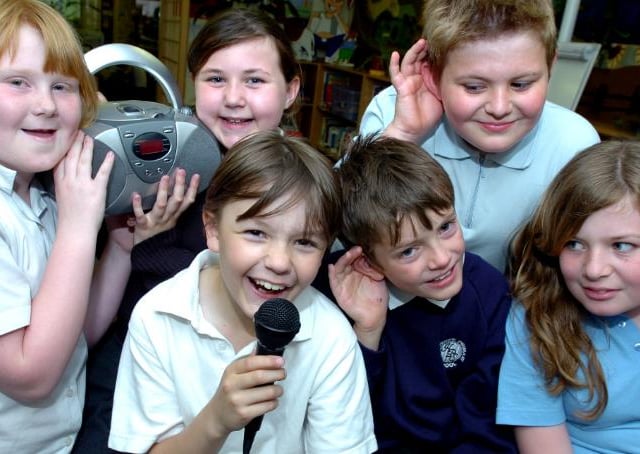 Pupils at Hexthorpe Primary in 2007.