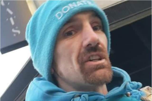 Phillip Anthony Hartley, who also uses the name Phillip L'Estrange and calls himself the #LoveCampaigner, was arrested in London in Cancer Research gear.