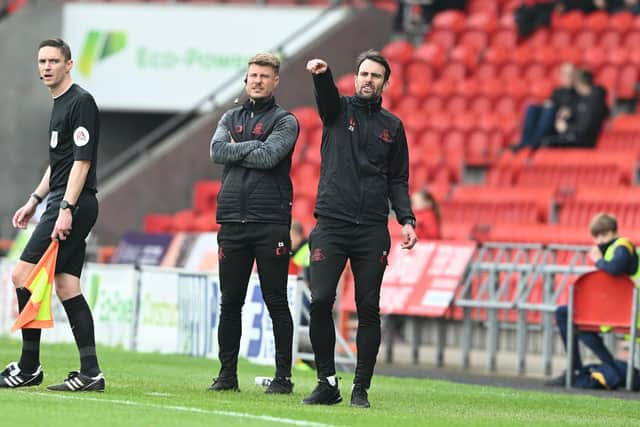 Danny Schofield (right) and his assistant Chad Gribble.