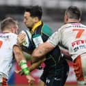 James Mitchell in action for Northampton Saints in the Heineken Champions Cup. Photo by Alessandro Sabattini/Getty Images