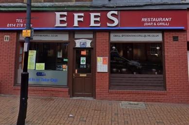 Efes is rated 4.5 on Tripadvisor. One person wrote this review. "The food here is to die for. Had the grilled lamb ribs and I cant fault anything. Not a grain of rice. Friendly staff, nice atmosphere, huge portions and very reasonably priced. Highly recommended and I'm coming back."