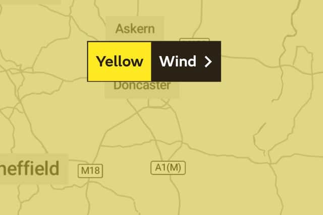 The Met Office has issued a Yellow warning for wind on Tuesday December 7.