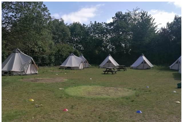 Thieves stole the tents from Austerfield Study Centre.