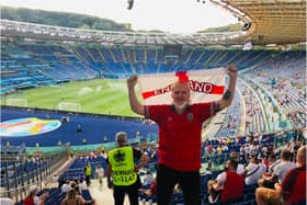Joel Phillips from Doncaster was among the lucky England fans who made it to Saturday's game in Rome. (Photo: Joel Phillips).