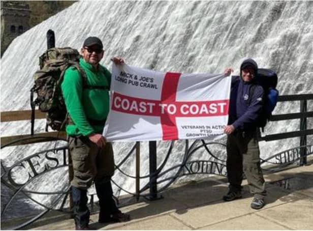 Joe and Mick are taking on the 'longest pub crawl' to raise money for fellow war veterans.