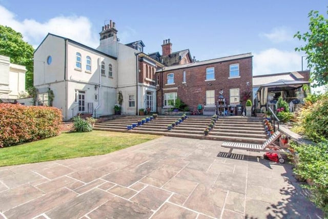 Looking back towards the house from the landscaped rear garden.