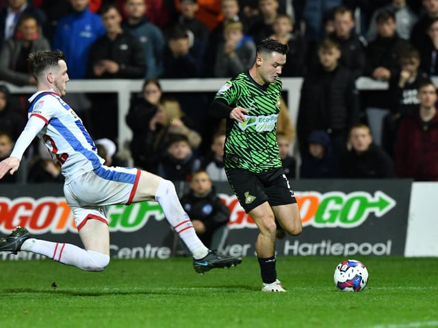 Looked a confident player after scoring his first goals for the club and tested the Barrow goal on a few occasions.
