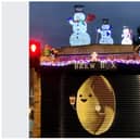 Snowmen decorations were stolen from the roof of Brew Box in Doncaster.