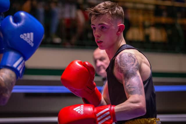 Conner in the final of the 2018 England Boxing Elite Championships.