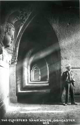 A view of the cloister tunnel. Parts of this tunnel are 4 meters tall.