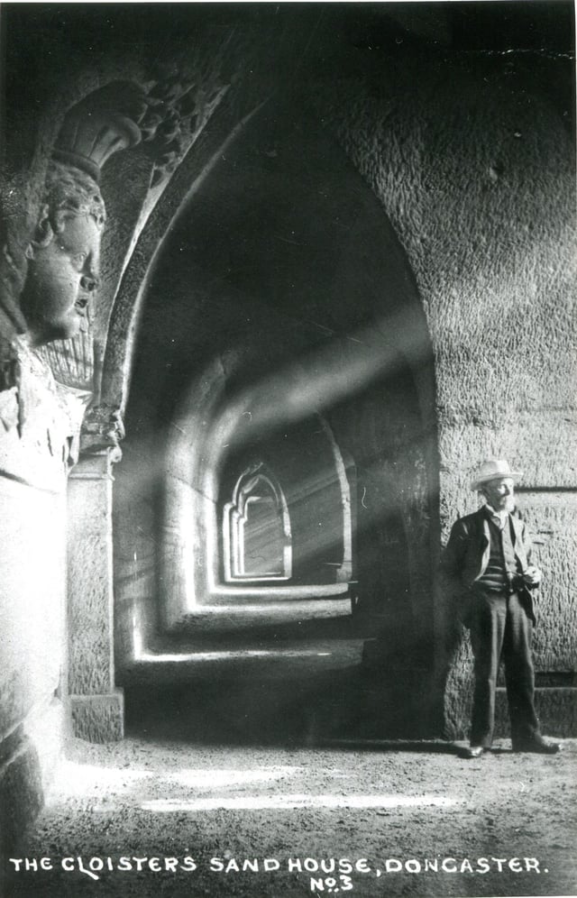 A view of the cloister tunnel. Parts of this tunnel are 4 meters tall.