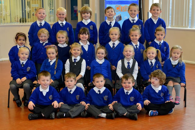 The reception pupils St Begas Primary School in September 2015. Can you spot anyone you know?