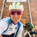 Paul Exton sets off from Doncaster.