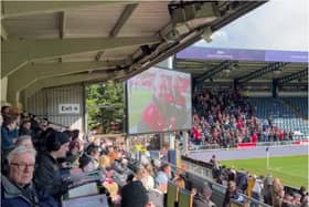 Supporters held a minute's applause for Richard Bailey. (Photo: Doncaster Rovers FC).