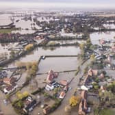 The village of Fishlake, Doncaster, submerged under flood water. November 09, 2019.