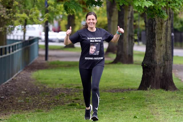 Marie Moran, pictured, is running a half marathon in memory of her brother.  Picture: NDFP-21-05-21-Moran 2-NMSY