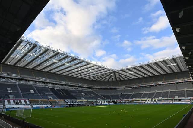 St James's Park, the home of Newcastle United.  (Photo by PAUL ELLIS/POOL/AFP via Getty Images)