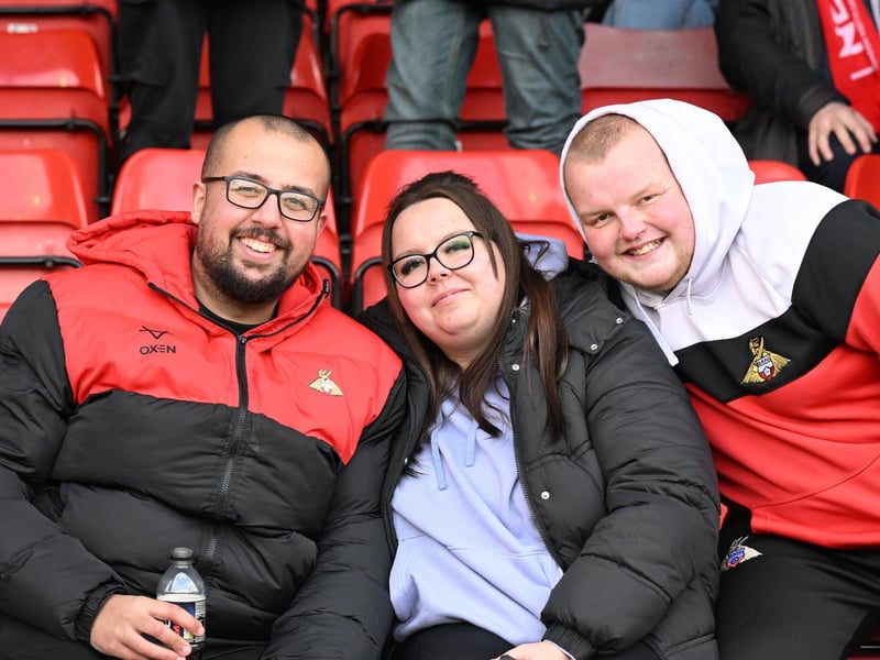 Doncaster Rovers fans watch the defeat at Walsall.