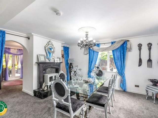 The bright and spacious dining room.