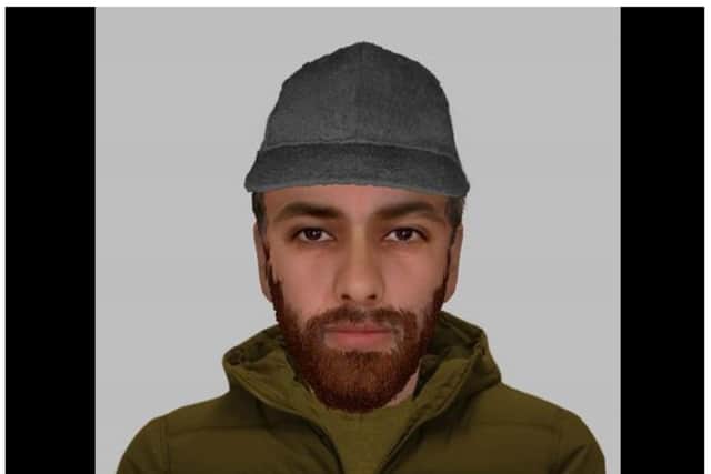 Police have issued an E fit of the man.