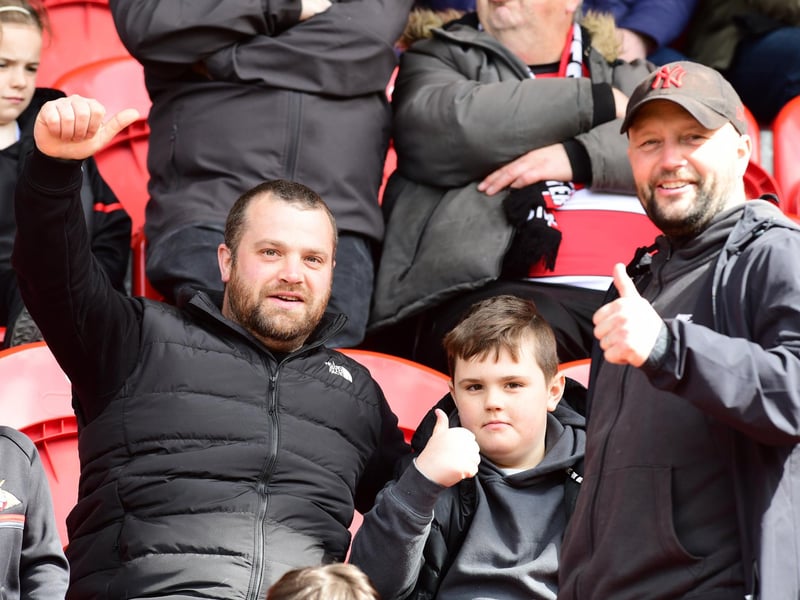 Doncaster Rovers fans watched their side blow away Barrow in the closing minutes for three more crucial points.