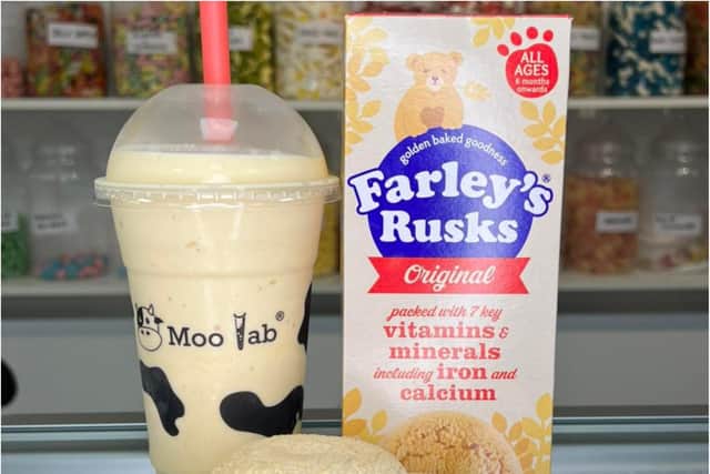 Would you drink a milkshake made from rusks? (Photo: Moo Lab).