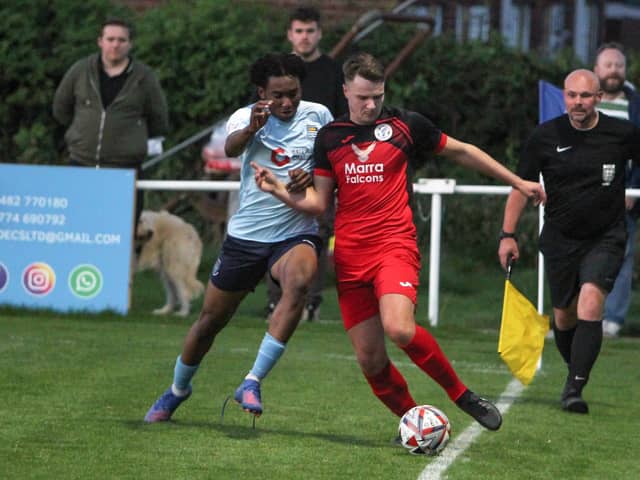 Action from Armthorpe Welfare's defeat at Beverley Town. Picture: Steve Pennock