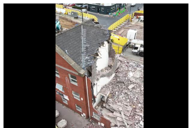 Numerous buildings are being demolished in Doncaster city centre.