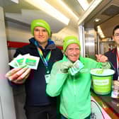 LNER, Samaritans, and Network Rail colleagues on Brew Monday.
