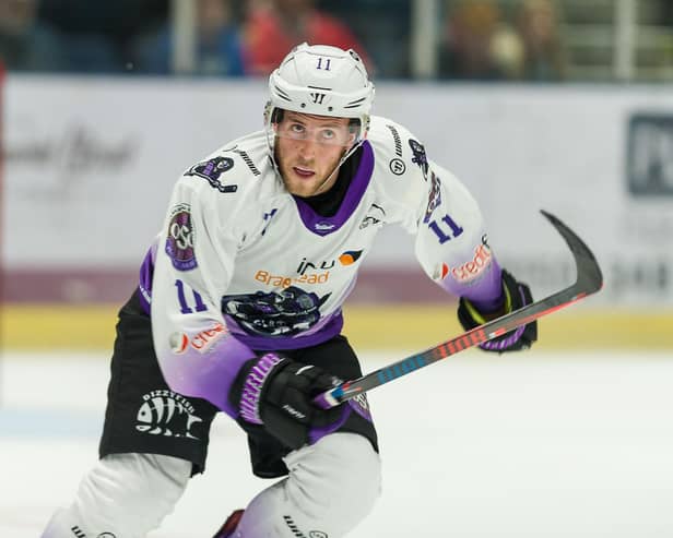 Doncaster born Matt Haywood has forged an impressive career on the ice with Glasgow Clan. Photo: Al Goold