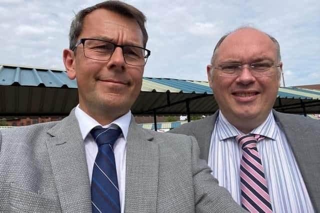 Former Doncaster Conservative mayoral candidate James Hart (right) has described Nick Fletcher as "disappointing" with "no new ideas" and called him "same old, same old."