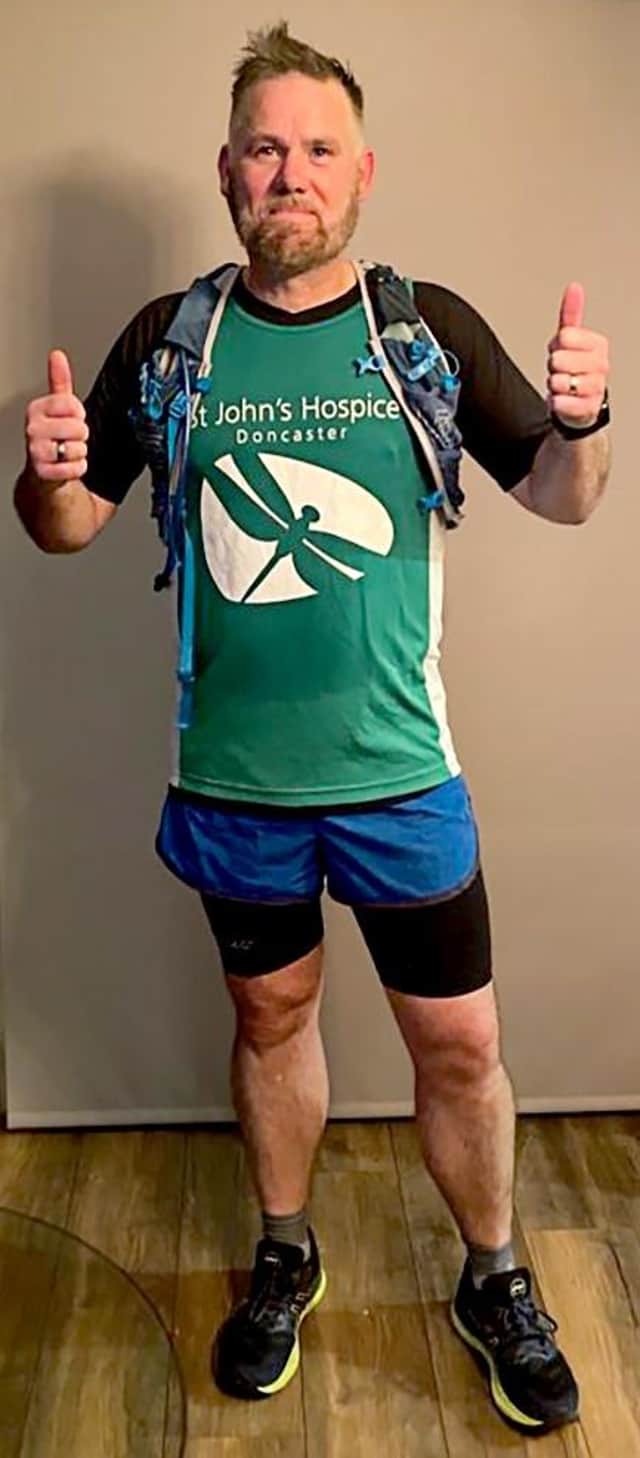 Mike in his running gear.