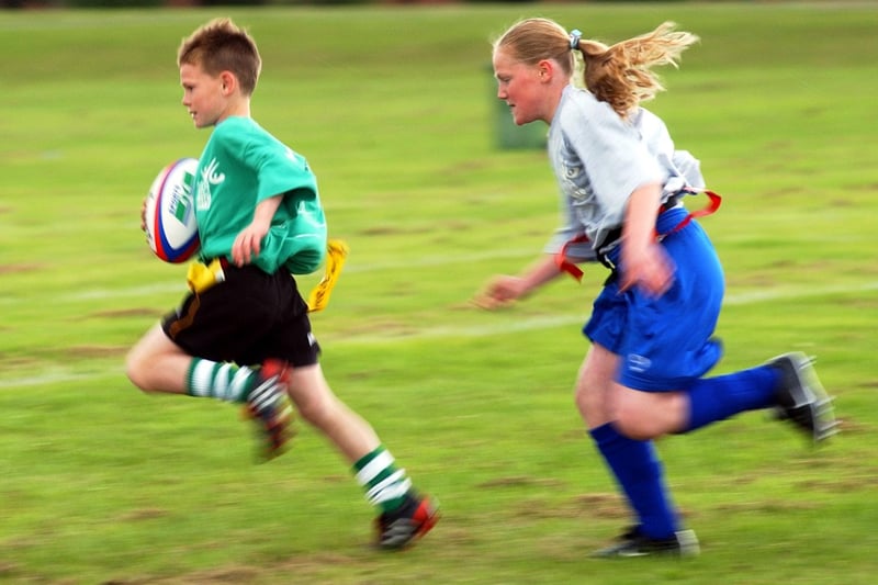 Tag rugby at the Tyne and Wear Youth Games. Did you take part?